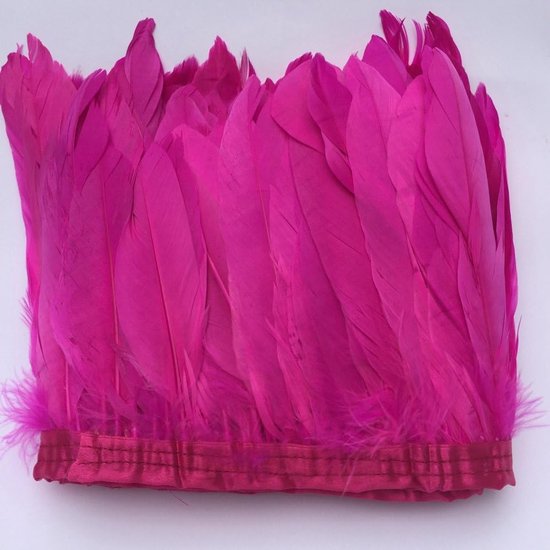 Eend Gans Veer Trim Fringe Naaien Craft 2 Yards (Fuchsia) van eend