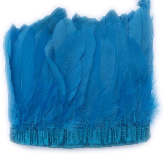 Eend Gans Veer Trim Fringe Naaien Craft 2 Yards (Turkoois) van eend