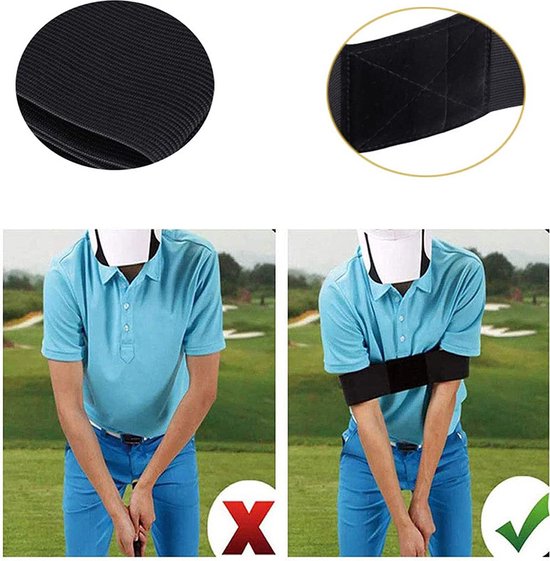 Elastische Golf Swing Trainer Arm Band Riem van Merkloos