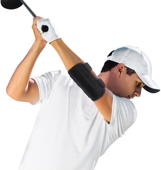 Elbow Support voor Golftraining, Arm Wrap en Verbetering van de Slagtechniek voor Beginners met Focus op Rechtdoelige Slag en Comfortabele Ondersteuning