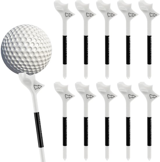 Elzusha - Set van 10 Herbruikbare Golftees - Duurzaam en Slijtvast van Elzusha