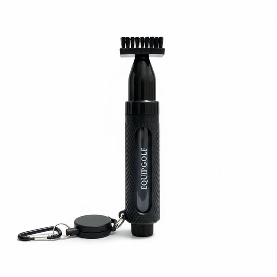 EquipBrush Premium Golf Club Cleaner met Sprayfunctie van Merkloos