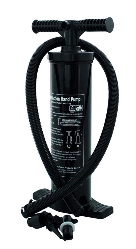 Eurotrail Dubbelslagpomp - inclusief 4 mondstukken van Eurotrail