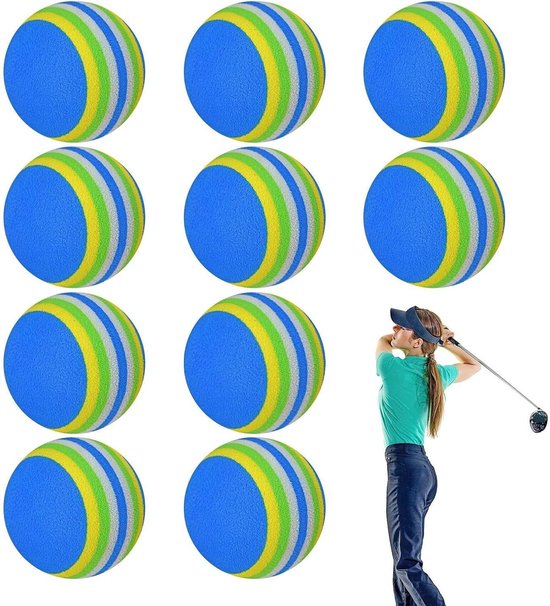 Eva Schuim Golfballen - Oefenballen Spons - Golfvaardigheden Verbeteren - Zacht Elastisch Schuim - 4.2 cm Diameter - Glanzend