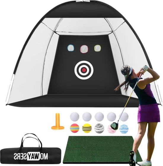 Exclusieve golfset premium minigolf sets putting mat - Golfaccessoires professionele golf trainingshulp van Philos