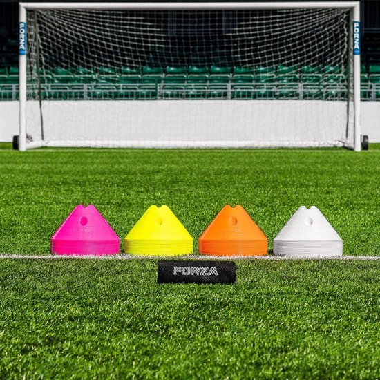 Extra Grote Trainingsmarkeringen Voetbal Kegels - Set van 20 Stuks - Weerbestendig PVC van Merkloos