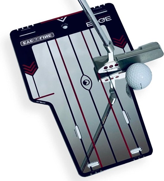 EyeLine Golf Edge Putting Mirror, Draagbare Putting Trainingshulpmiddelen, Indoor en Outdoor Praktijk, Nauwkeurig Verbeteren van uw slag, Duurzame, Golf Accessoires, Perfecte Geschenken voor Golf