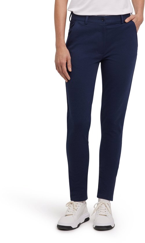 FALKE Golf Chino vochtregulerend katoen functioneel materiaal broek dames blauw - maat 40 van Merkloos