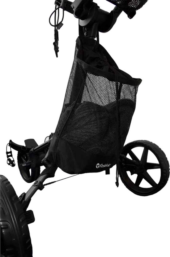 Fast Fold - Golf Trolley Opslag netje voorraad - Accesoire Zwart