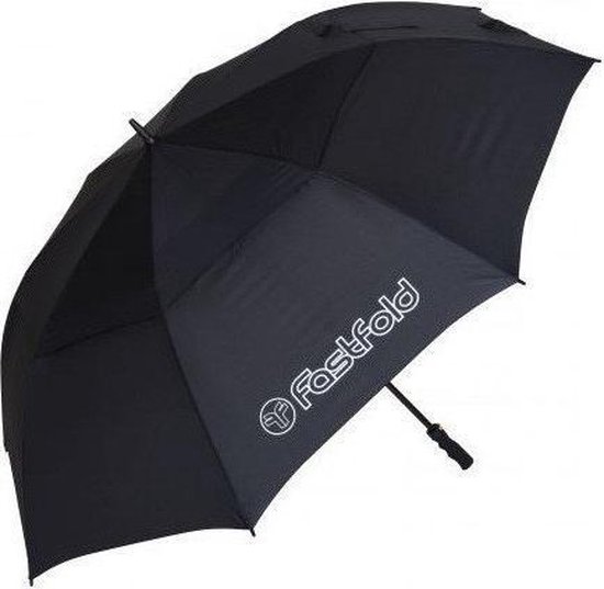 FastFold Double Canopy High End Golfparaplu - Zwart van FastFold