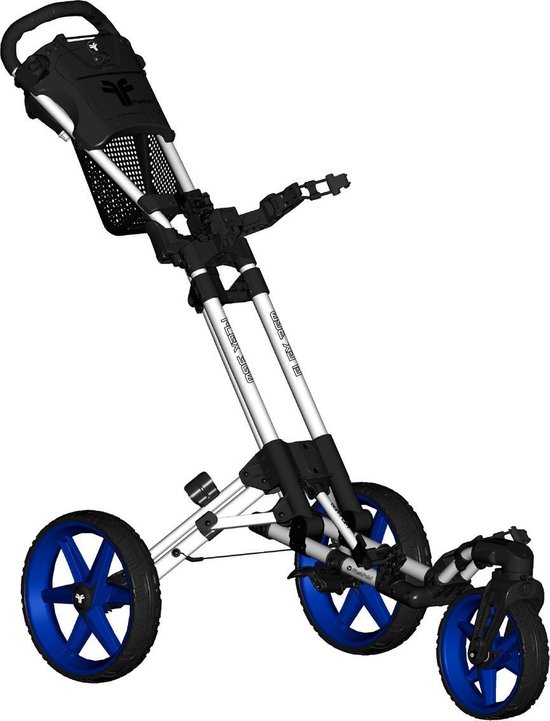 FastFold Flex 360 Golftrolley - Wit Blauw van FastFold