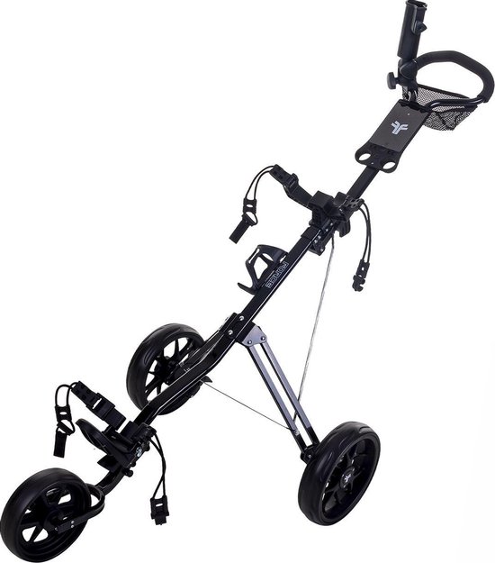 FastFold Force Golftrolley - Zwart van FastFold