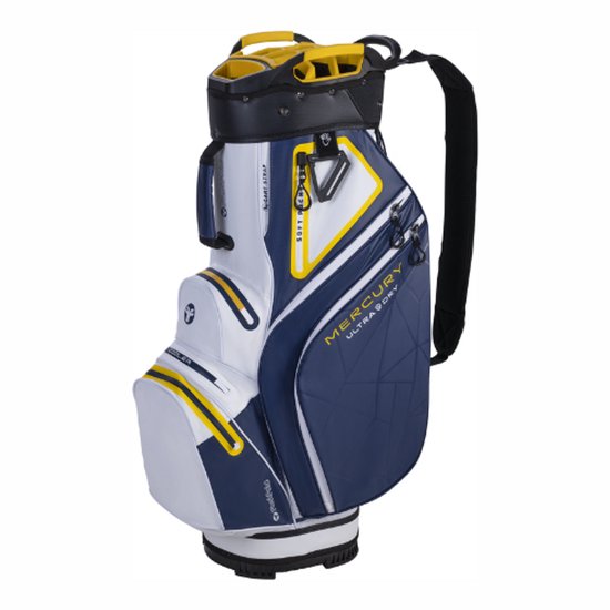 Fastfold Mercury Cartbag Navy/Wit/Geel van Merkloos