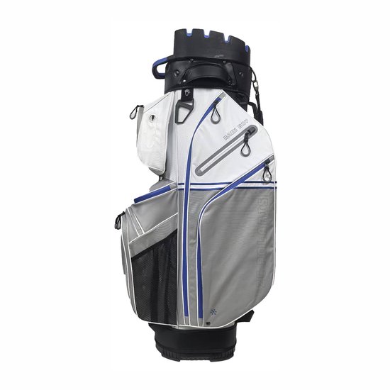 Fastfold Polaris Rain dry Cartbag Grijs/Wit/Blauw van Merkloos