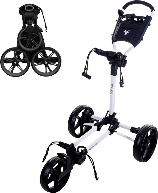 FastFold Slim Golftrolley - Wit Zwart van FastFold