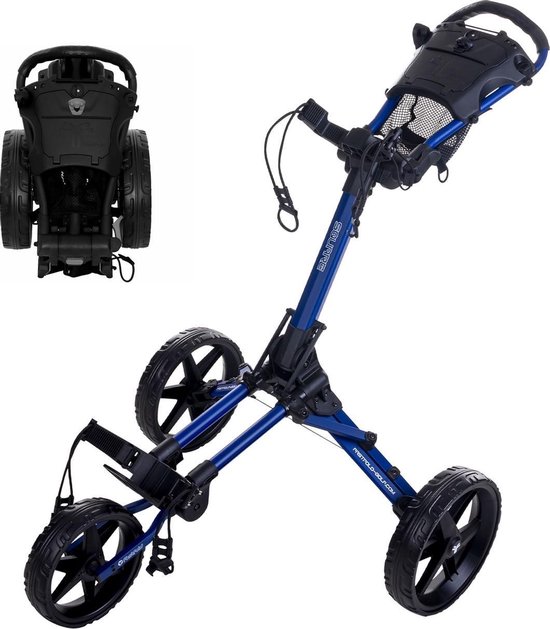 FastFold Square Golftrolley - Navy Zwart van FastFold
