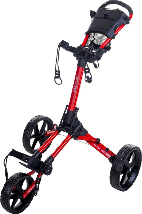 FastFold Square Golftrolley - Rood Zwart van FastFold