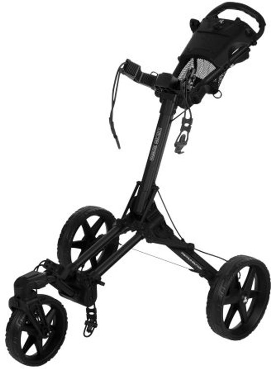 Fastfold Square golftrolley zwart van Merkloos
