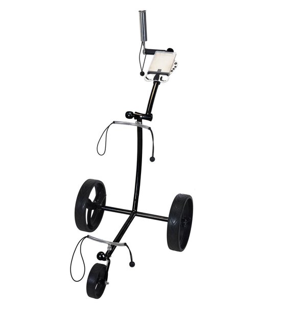 FastFold Stainless Steel Design Golftrolley - Zwart