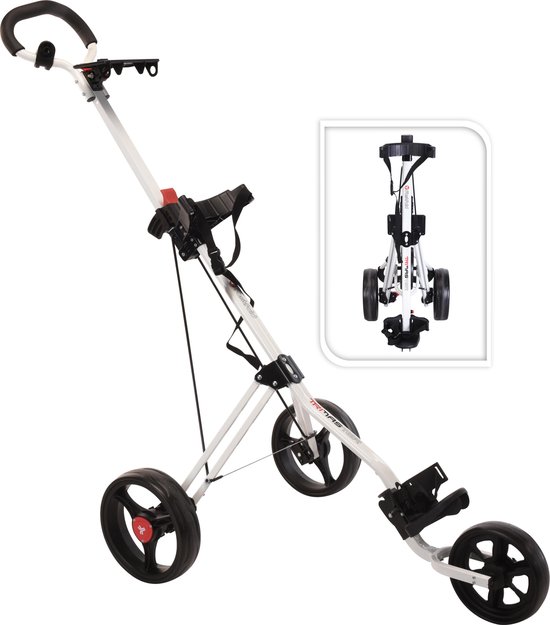 FastFold TriMaster Golftrolley - Wit van FastFold
