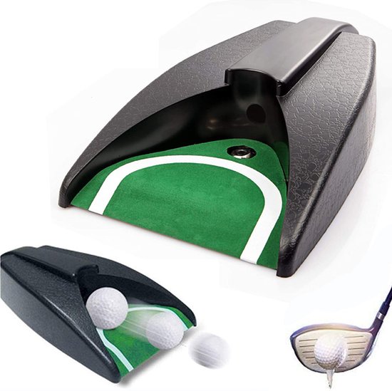 Firsttee - Automatische ball return putting cup - Putter - Putting trainer - hole - Golf accessoires - Sport - Training - Putten - Cadeau - golftrainingsmateriaal - Golfset - Trainingsmaterialen - Golfballen - Golfswing - Swing - Mat - Trolley - Net van Firsttee