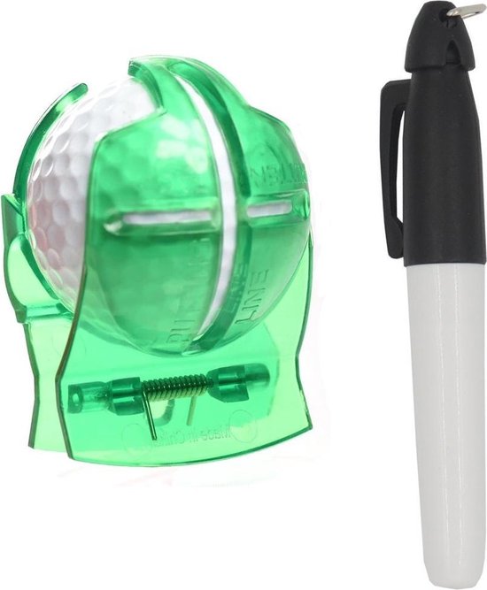 Firsttee - Balmarker - FIGUREN - Clip - Snel droog - Golf marker - Golfbal marker - Golf markers - Golfbal stempel - Markeringsset - Line marker - Golf accessoires - Golftrainingsmateriaal - Golf training - Golf sport - Cadeau - Putten - Bal van Merkloos