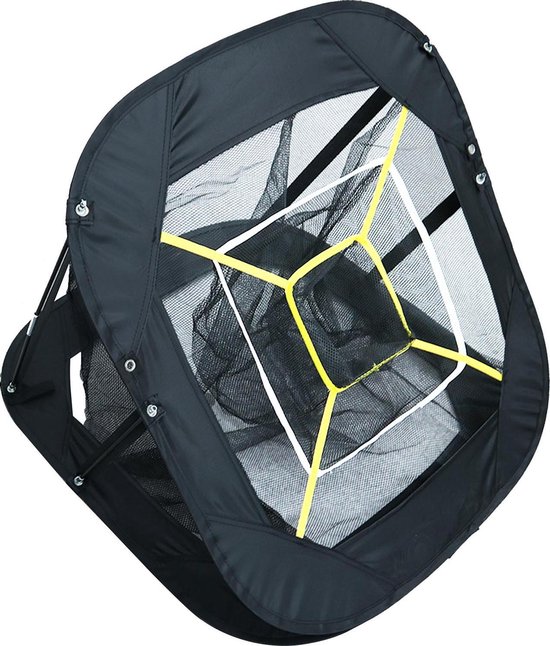 Firsttee - Chippingnet - 9 gaten - GRATIS Opbergtas - Oefennet - Chipping - Golf accessoires - Cadeau - Golftrainingsmateriaal - Golfballen - Golfnetten - Golfnet voor in de tuin - Training - Sport - Trainer - Oefen - Trainingsmaterialen - Net - Mat van Firsttee