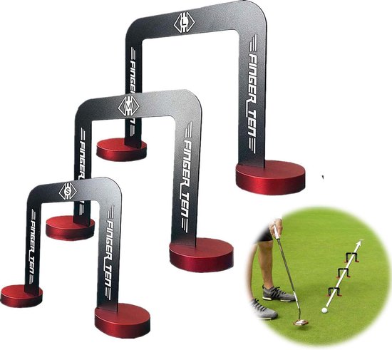 Firsttee - Golf Putting Gates - Training Holes - Hole in One - Accessoires - Sport - Putten - Cadeau - Golftrainingsmateriaal - Golfset - Trainingsmaterialen - Golfballen - Putting trainer - Mat - Trolley - Oefenen - Swing - Oefen - Pratice - Net van Firsttee