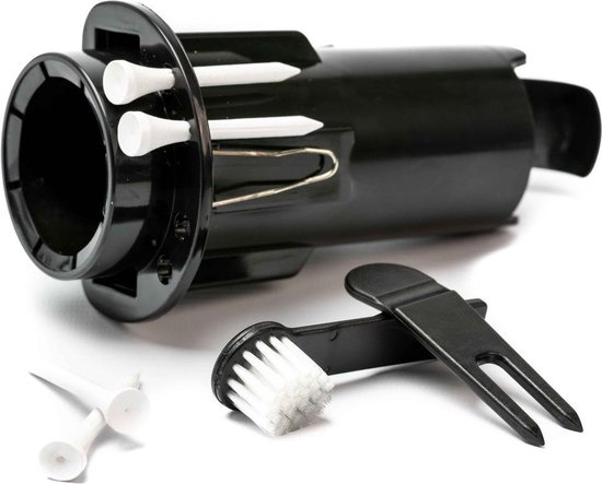 Firsttee Golfballenhouder - INCLUSIEF ACCESSOIRES - Stevig gebouwd - Handige ballenhouder - Golf accessoires - Tees houder - Trolley  - Cadeau - Golfballen - Sport - Training - Golfset - Golftrainingsmateriaal - Trainingsmaterialen - Golftas - Ballen van Firsttee