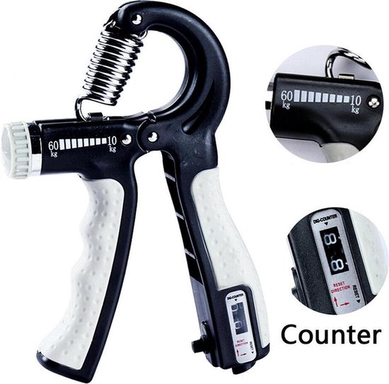 Firsttee - Grip Knijp Tang - 10 tot 60 KG - Handtrainer - Handknijper - Fitness - Armtrainer - Knijphalter - Griphouder - Trolley - Golf accessoires - Golftrainingsmateriaal - Training - Sport - Cadeau - Golfset - Mat - Net - Trainingsmaterialen van Firsttee