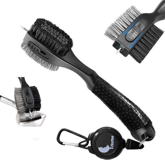 Firsttee LUXE Schoonmaakborstel XXL - Golfclub borstel - Cleaning Brush - Golf accessoires golftas van Firsttee