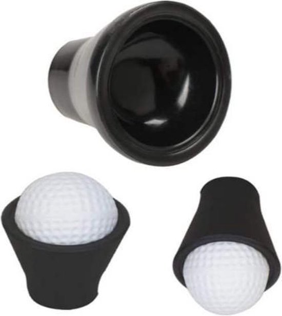 Firsttee Putter - Ballenraper - Met ZUIGNAP - Makkelijk te bevestigen - Niet meer bukken - Voorkom rugklachten - Golf ballenraper - Golf accessoires - Golftrainingsmateriaal - Golfsport - Golf training - Cadeau - Golfbalhengel - Balretriever - Golf van Firsttee