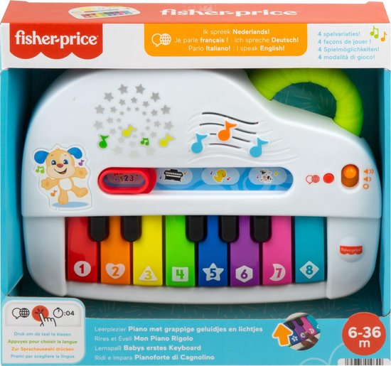 Fisher-Price Leerplezier Silly Sounds Light-Up Piano - Baby Speelgoed van Fisher-Price
