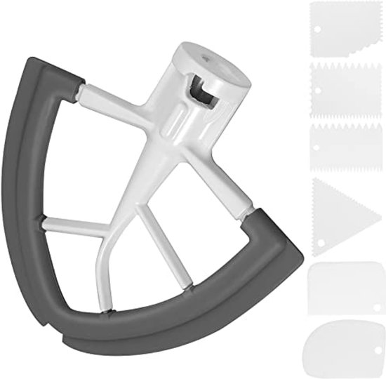 Flexibele Silicone Klopper voor 4,5/5 Quart Mixer met Taartschrapers van AIEVE
