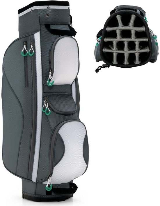 FlexVer® Golftas - Standbag - Cartbag - 14 Dividers - Nylon van Merkloos