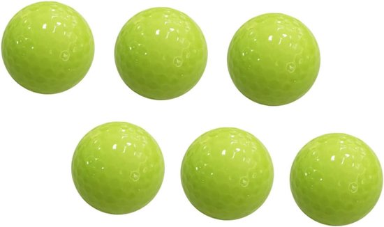 Fluorescerende Golfballen - Glow in the dark - Nachtelijk golfen - Lichtabsorberend ontwerp - 6 stuks - Groen