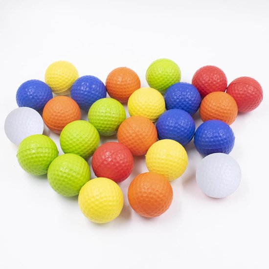 Foam golfballen 42 mm - Set van 24 - Realistisch gevoel - Ideaal voor training - ShopVlot