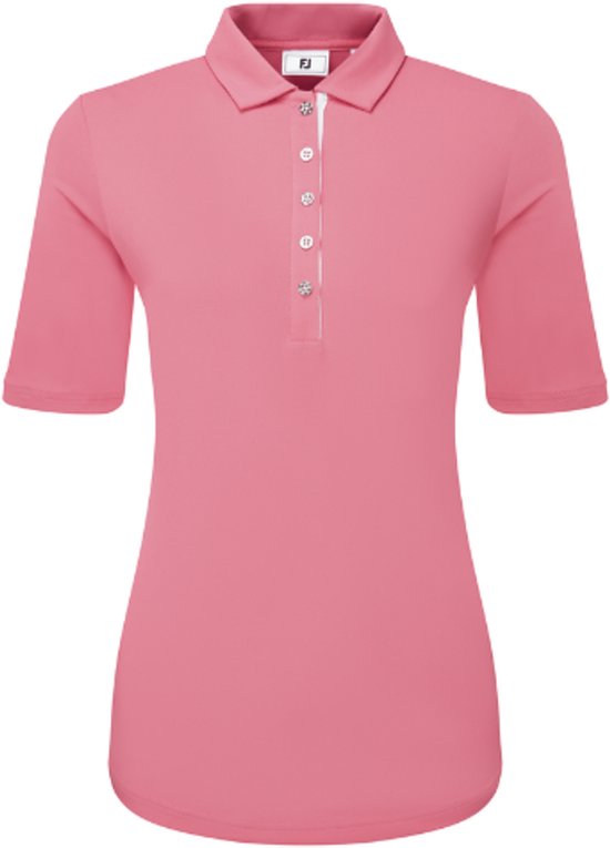 FootJoy Half-Sleeve Solid Pique Dames Roze van Footjoy