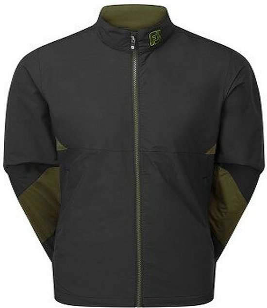 Footjoy HydroLite Golfregenjas Zwart Groen Maat XXL van Footjoy
