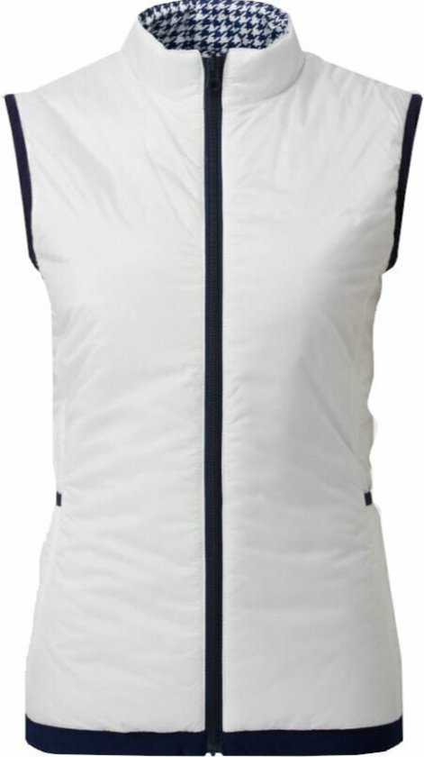 Footjoy Insulated Reversible Bodywarmer - Woman - Wit/ Zwart - Maat S van Footjoy