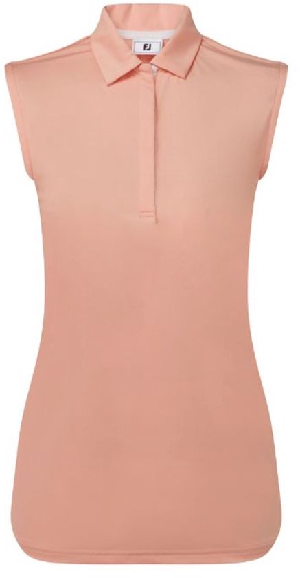 Footjoy Mouwloze Dames Polo Lisle Papaya