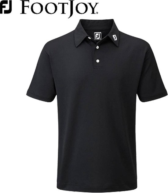 Footjoy Pique Poloshirt 91822 Zwart van Footjoy