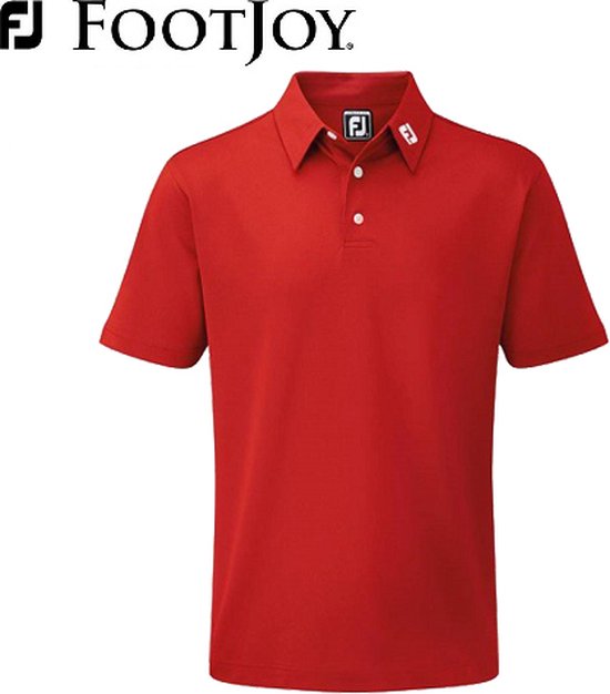 Footjoy Pique Poloshirt 91825 Rood van Footjoy