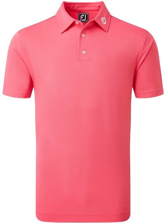 Footjoy Stretch Pique Heren Polo Shirt Fuchsia Heren Maat L van Footjoy