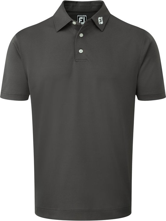 Footjoy Stretch Pique Polo Shirt Charcoal van Footjoy