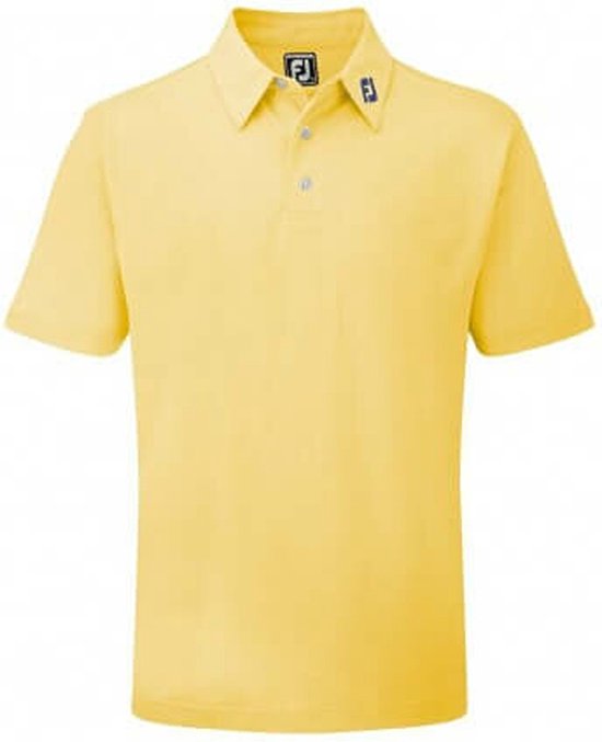 Footjoy Stretch Pique Polo Shirt Geel van Footjoy