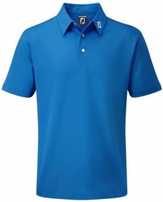 Footjoy Stretch Pique Polo Shirt Kobalt van Footjoy