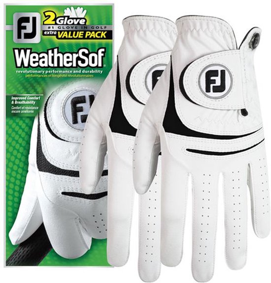 Footjoy Weathersof Golfhandschoen Dames Wit (2 Stuks) van Footjoy