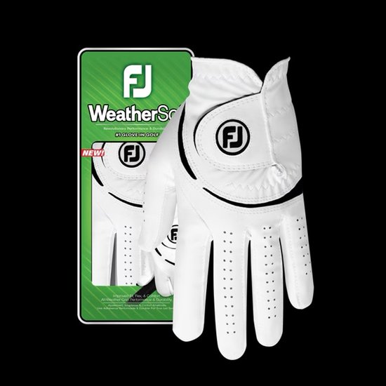 Footjoy Weathersof golfhandschoen Links Wit/Zwart 2025 - Heren ML