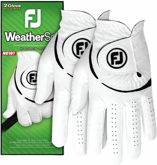 Footjoy Weathersof handschoen heren 2 Pack 2024 Maat XL van Footjoy
